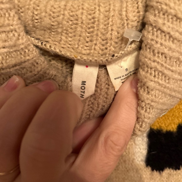 MOTH by Anthropology size S Cowell neck sweater so soft - Picture 4 of 5